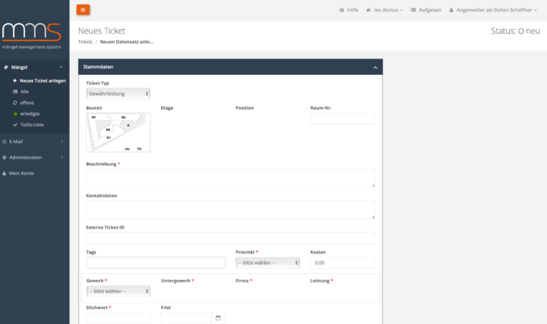 MMS Mängelmanagement Software mit System